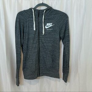 Nike Women’s Gym Gray Full-zip Hoodie, Size Small